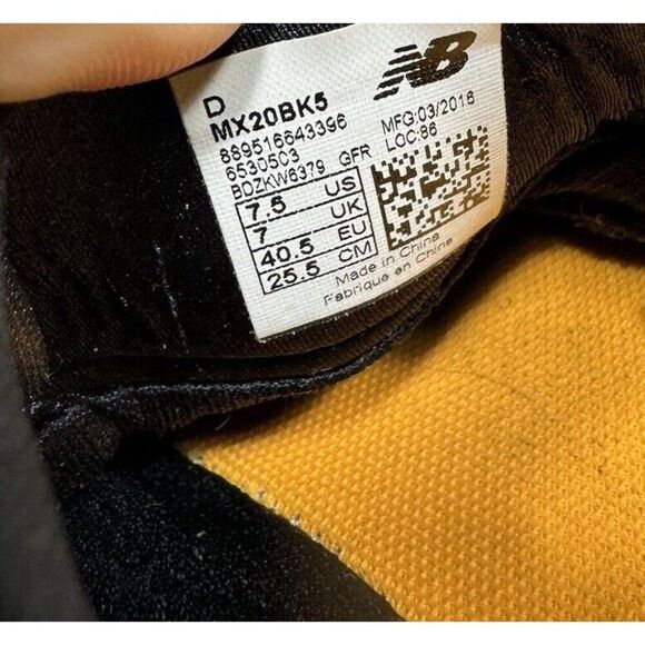 New Balance Minimus 20v5 Barefoot Running Shoe Mens 7.5 Black Zero Drop Vibram - Picture 7 of 8